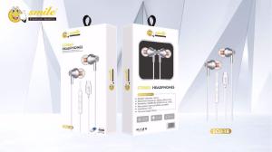 Smile Headset Stereo Full Bass TYPE C and LIGHTNING IP Pin For Xiaomi Redmi Huawei Oppo Vivo Infinix Samsung Iphone 7/8/X/XR/XS Iphone 15/16 Headsfree Kabel Earphone Headphone All Type c