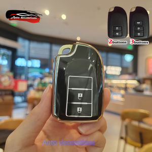 เคสกุญแจรถยนต์ยาริสวีออสโตโยต้าที่หุ้มกุญแจ Ativ รถยนต์ Toyota YARIS ขอบเงินสำหรับโตโยต้าพวงกุญแจสำหรับเคสกุญแจ