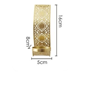 Tempat Lilin Gantung Arab Gold /Hiasan Dinding Gantung MejaTempat Lilin Gold Aromaterapi - Harga/pc