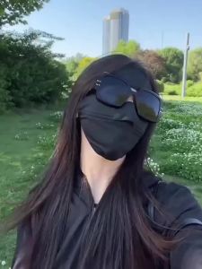 Sun protection face mask for women full face UV protection summer thin ice silk sun protection face mask face Gini