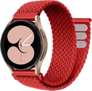 For Samsung Galaxy Watch Strap 6 Classic 43mm 47mm/6/5 Pro/5/4/4 Classic/Active 2 20mm/22mm Braided Solo Loop Velcro Nylon Band for Huawei Watch Strap for Amazfit Watch Strap