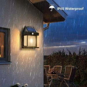 { NY ACC } Lampu Solar Bohlam / Lampu Hias Dinding LED Outdoor Solar / Lampu Dinding Taman Tenaga Surya