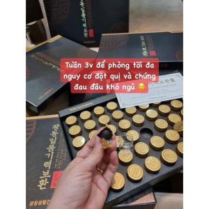 An Cung Ngưu Hoàng Hoàn Trầm Hương Kwangdong Hàn Quốc Hộp Giấy Màu Đen 60 Viên Ngừa Tai Biến Đột Quỵ