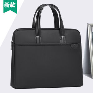 FE New Portable Business Briefcase Men   Office Conference Document Package Printing   Waterproof Oxford Cloth Document Bag