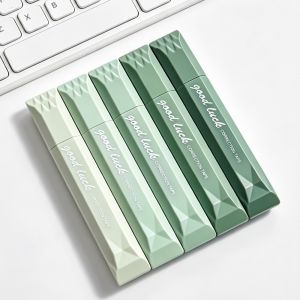 COOLSOOL 5pcs/set Gradient Color Correction Tape Original Paper Color Pen-Shape Silent Coating Tape Smooth Invisible Correction Film Tape Gift