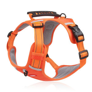 Anti Push Harness for Dogs All Sizes Pet Harness Breathable Freely Anti-Release Durable Reflector