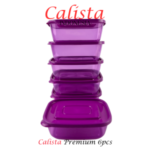Toples Plastik Kotak Calista Furano Set 6pcs Food Container Food Preparation Food Storage Set Tempat Wadah Box Penyimpanan Makanan Tempat Bumbu Dapur Set Lunch Box Food Container Set Toples Kulkas Set