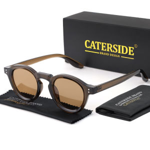 CATERSIDE Kính râm phân cực tròn Nam giới Cổ điển TR90 Gọng kính chống nắng chất lượng cao cho phụ nữ Lái xe Câu cá Kính mắt UV4002026