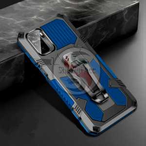 Casing Xiaomi Redmi Note 10 New HardCase Armor Belt Clip Kick Standing Robot Terbaru