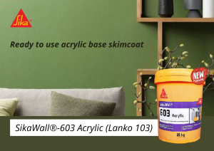 SikaWall®-603 Acrylic (25kgs) Ready-to-use Acrylic Skim Coat