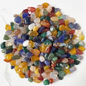 Sỏi Mã Não Tự Nhiên Đa Sắc Trang Trí Bể Cá Rải Sàn Thanh Tẩy