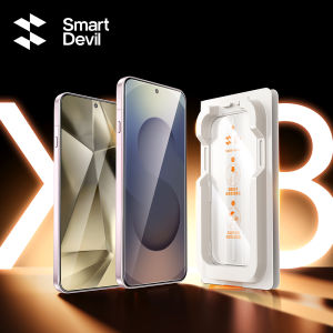 SmartDevil Borderless Temperd Glass Film for Samsung S25 Ultra S25+ S24 Ultra S24+ S25 Edge Full Screen Clear Screen Protector Auto-Dust Removal Kit