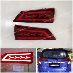 Lampu LED reflektor pintu belakang Calya Sigra
