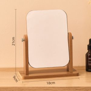 กระจก กระจกมินิมอล หมุน/พับ สไตล์เกาหลี กระจกแต่งหน้า กระจกตั้งโต๊ะ กระจกเงา สามารถปรับ แบบพกพา