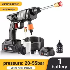 Wireless car wash water gun household portable high pressure car wash electromechanical spray agricultural spray car wash magic