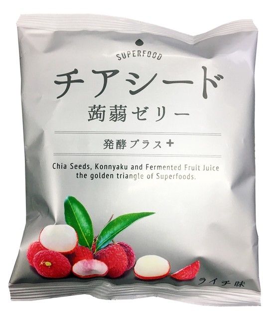 Wakasho Superfood Chia Seed Lychee Jelly 205G 日本奇亚籽蒟蒻低卡果冻 Lazada