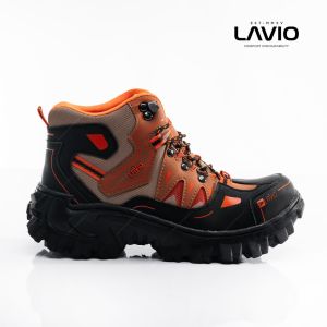Sepatu Safety Ujung Besi Keren Big Size 45464748 Lavio Gradien cocok untuk Kerja Proyek Kerja Lapangan Naik Gunung Outdoor Anti Licin