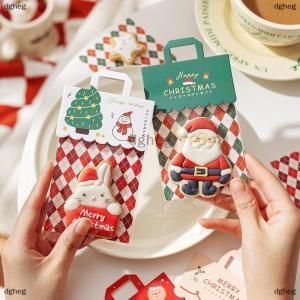 [COD] dgheg Christmas Creative Snack Packaging Bag Header Festive Bag Exquisite Cardboard