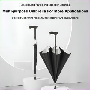 Umbrella Multifunction Umbrella Silver Rubber Umbrella Cloth Non-slip Super Wind Resistant Lightweight