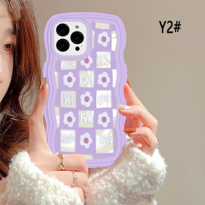 (Lokal Ready) Xinyu Casing hp OPPO Reno 8T 4G Reno 6 5G Reno 5 Reno 5F Reno 4F Korea Lucu Smiley Bunga Lembut Bergelombang Casing Softcase