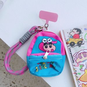 C & K sáng tạo chìa khóa hoạt hình trường hợp với búp bê dễ thương và thuận tiện ngắn dây sử dụng thường nhật Ví đựng xu xách tay nhỏ ngắn dây phổ Ví đựng xu