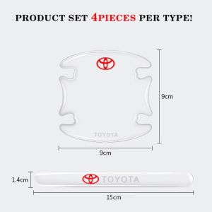 [Honda] set 10 PCs luxury Honda silicone car door stickers hollow out door stickers car-styling logo print handle bumper stickers