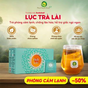 Trà Lài Sunbeleaf - Phòng Cảm Lạnh Cải Thiện Hơi Thở Thư Giãn Tinh Thần Giúp Ngủ Ngon - Hộp 20 Gói Túi Lọc