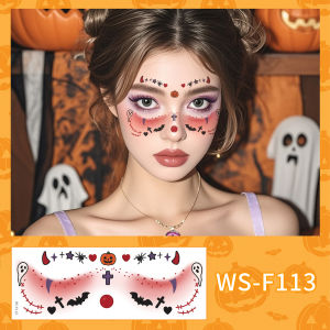 Makeup Stickers Economy Cos Face Stickers Halloween Makeup Reuse Party Theme Campaigns Holiday