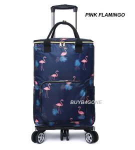 LIMITED TIME SALE - FRESH RETRACTABLE FOLDING GROCERY SHOPPING CART SHOPPING TROLLEY WITH INSULATED THERMAL BAG & NEWEST AIRCRAFT ROTATION WHEELS-MANY DESIGNS TO CHOOSE-BUYB4GONE