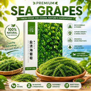 Premium Japanese Sea Grapes Green Caviar Seaweed Low Calorie Healthy Food Sushi Salad 100g