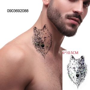 Tattoo Tạm Thời HCM Hình Xăm Dán Ivy Store Sticker Tattoo chó sói TBS-8092 10.5 x 6cm