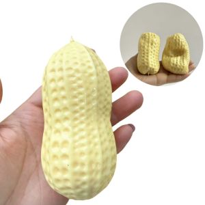 EO4MD Realistic Peanut Squeeze Toy Creative Anxiety Relief Peanut Pinch Gift Yellow Peanut Stress Ball For Kids Adults