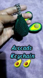 Gantungan Kunci Rajut Alpukat: Aksesori Penyimpanan Kunci Unik