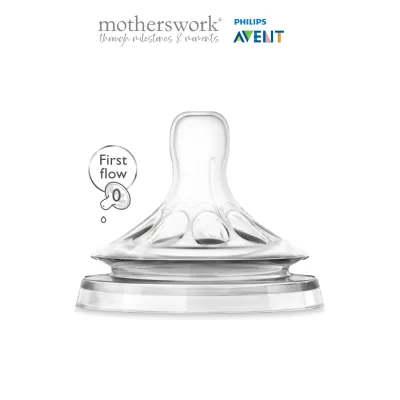 Philips Avent Baby Bottle Teats First Flow Natural Teat 0M SCF657/27