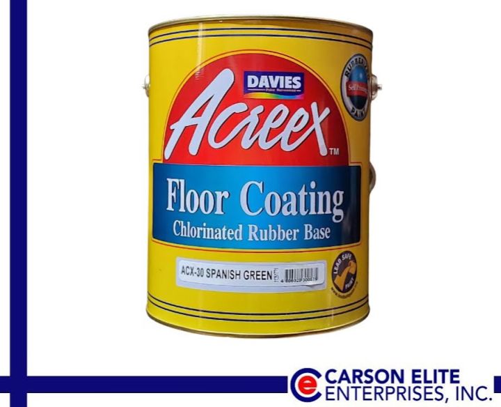 Davies Acreex Chlorinated Rubber Solvent Based Floor Coating 4 Liters (Gallon)