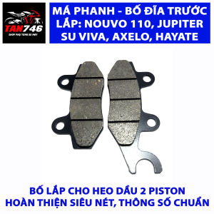 Má phanh bố thắng đĩa trước Exciter 135 heo dầu 2 piston Jupiter Nouvo 110 Viva Hayate xăng con