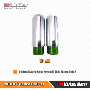 Peninggi Shock Depan Ninja RR Ninja R TRG Bahan Besi Baja Utuh Panjang Total 10 cm Menambah Tinggi 7 cm