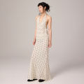 POLKA DOT HALTER TOP (OFF WHITE)/ครั้นช์เสื้อผูกคอลายจุด. 