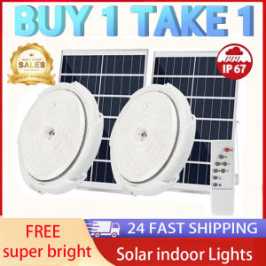 Solar Light Indoor Light LED Solar Ceiling Light Waterproof With Remote