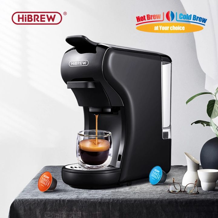 Hibrew/Cafelffe 3in1/4in1 Multiple Capsule Coffee Machines 19 Bar Hot /Cold  Espresso Machine Fit Nespresso&Dolce Gusto&Coffee Powder&ESE pod&K-cup  adapter coffee machine full automatic