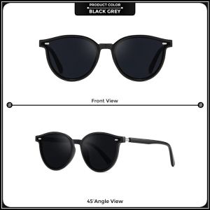 Berrybarton Kacamata Hitam Retro Oval PC Outdoor Sunglasses Anti UV Pria Wanita 212