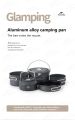 Naturehike Portable Outdoor Tableware Set 4 in 1 Aluminum Alloy Pot Storage Ultralight Glamping Tableware Cookware Set Travel Camping Hiking Picnic Cooking Pot Kettle Sets Heavy Duty Original Nature Hike. 
