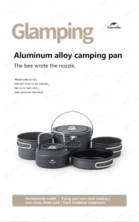 Naturehike%20Portable%20Outdoor%20Tableware%20Set%204%20in%201%20Aluminum%20Alloy%20Pot%20Storage%20Ultralight%20Glamping%20Tableware%20Cookware%20Set%20Travel%20Camping%20Hiking%20Picnic%20Cooking%20Pot%20Kettle%20Sets%20Heavy%20Duty%20Original%20Nature%20Hike%20-%20Image%208