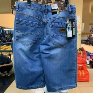 CELANA JEANS PENDEK PRIA TERBARU WARNA HITAM BIRU NAVY BIRU MUDA