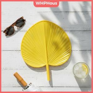 WHPHous Plastic Artificial Palm-Leaf Fan Vintage Large Size Artificial Straw Fan Thickened Hand Fans Photo Props