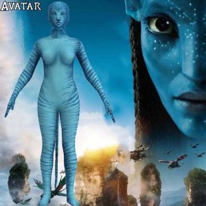 HOTOMI น่ารักน่ารักๆ สำหรับเด็ก เครื่องแต่งกายเนย์ติริ Avatar ทางของน้ำ ชุดคอสเพลย์ รอมเปอร์ ชุดปาร์ตี้บอดี้สูท จั๊มสูท3D พร้อมหาง เครื่องแต่งกายมนุษย์ต่างดาว จั๊มสูทอวตาร