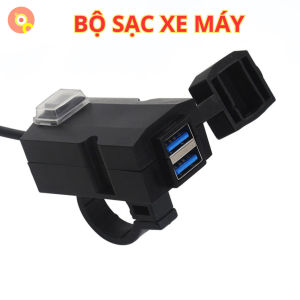 Sạc Gắn Xe Máy 3031 - 2 Cổng USB 12V Sạc Nhanh Thiết Kế Chống Nước Dễ Lắp Đặt Tiện Lợi Bền Bỉ