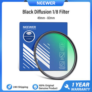 NEEWER Black Diffusion 1/8 Filter Dreamy Soft Cinematic Effect Black Mist Camera Lens Filters 49/52/55/58/62/67/72/77/82mm