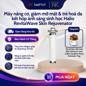 Máy nâng cơ giảm mỡ mặt & trẻ hoá da kết hợp ánh sáng sinh học Halio RevitaWave Skin Rejuvenator