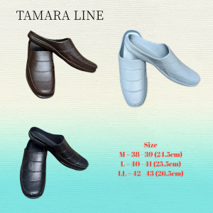 Sandal Selop Karet Pria  Anti Licin Anti Air Tebal Nyaman Dipakai Harian – Slip on Casual Tamara Line  213
